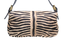 Load image into Gallery viewer, FENDI フェンディ マンマバケット ワンショルダーバッグ 26424 ハラコ レザー ブラウン ゴールド金具 美品 中古 4b012438