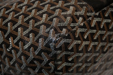 Load image into Gallery viewer, GOYARD ゴヤール マーカージュアート サンルイGM トートバッグ STLOUIGMLTY01CLO1P PVC レザー ブラック ホワイト ブラウン 美品 中古 4b012449