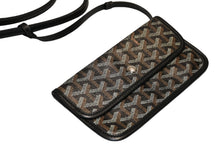 Load image into Gallery viewer, GOYARD ゴヤール マーカージュアート サンルイGM トートバッグ STLOUIGMLTY01CLO1P PVC レザー ブラック ホワイト ブラウン 美品 中古 4b012449