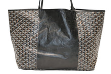 Load image into Gallery viewer, GOYARD ゴヤール マーカージュアート サンルイGM トートバッグ STLOUIGMLTY01CLO1P PVC レザー ブラック ホワイト ブラウン 美品 中古 4b012449