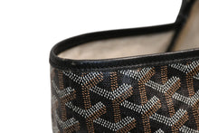Load image into Gallery viewer, GOYARD ゴヤール マーカージュアート サンルイGM トートバッグ STLOUIGMLTY01CLO1P PVC レザー ブラック ホワイト ブラウン 美品 中古 4b012449
