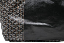 Load image into Gallery viewer, GOYARD ゴヤール マーカージュアート サンルイGM トートバッグ STLOUIGMLTY01CLO1P PVC レザー ブラック ホワイト ブラウン 美品 中古 4b012449