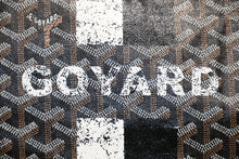 Load image into Gallery viewer, GOYARD ゴヤール マーカージュアート サンルイGM トートバッグ STLOUIGMLTY01CLO1P PVC レザー ブラック ホワイト ブラウン 美品 中古 4b012449