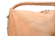 Load image into Gallery viewer, 極美品 BOTTEGAVENETA ボッテガヴェネタ ダブルポケット ワンショルダーバッグ ブラウン スウェード ゴールド金具 中古 4b012453