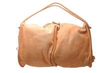 Load image into Gallery viewer, 極美品 BOTTEGAVENETA ボッテガヴェネタ ダブルポケット ワンショルダーバッグ ブラウン スウェード ゴールド金具 中古 4b012453