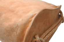 Load image into Gallery viewer, 極美品 BOTTEGAVENETA ボッテガヴェネタ ダブルポケット ワンショルダーバッグ ブラウン スウェード ゴールド金具 中古 4b012453