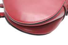 Load image into Gallery viewer, 極美品 CHRISTIAN DIOR クリスチャンディオール ワンショルダーバッグ サドルバッグ 09-MA-0119 イタリア製 レザー ボルドー ゴールド金具 中古 4b012464