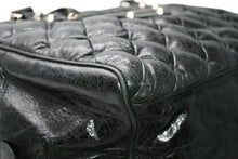 Load image into Gallery viewer, 極美品 BALENCIAGA バレンシアガ マトラッセ シティ ハンドバッグ ブラック カーフ シルバー金具 ミニボストン 鞄 168031 中古 4b012486