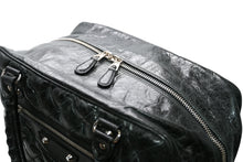 Load image into Gallery viewer, 極美品 BALENCIAGA バレンシアガ マトラッセ シティ ハンドバッグ ブラック カーフ シルバー金具 ミニボストン 鞄 168031 中古 4b012486