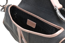 画像をギャラリービューアに読み込む, 極美品 Christian Dior クリスチャンディオール サドルバッグ ワンショルダーバッグ 01RU 0093 グレー ピンク ガリアーノ期 中古 4b012488