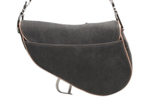 画像をギャラリービューアに読み込む, 極美品 Christian Dior クリスチャンディオール サドルバッグ ワンショルダーバッグ 01RU 0093 グレー ピンク ガリアーノ期 中古 4b012488