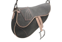 画像をギャラリービューアに読み込む, 極美品 Christian Dior クリスチャンディオール サドルバッグ ワンショルダーバッグ 01RU 0093 グレー ピンク ガリアーノ期 中古 4b012488