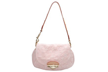 Load image into Gallery viewer, 極美品 LOUIS VUITTON ルイヴィトン サンセット ワンショルダーバッグ M13347 モノグラム デニム レザー ピンク ゴールド金具 中古 4b012490