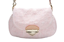 Load image into Gallery viewer, 極美品 LOUIS VUITTON ルイヴィトン サンセット ワンショルダーバッグ M13347 モノグラム デニム レザー ピンク ゴールド金具 中古 4b012490