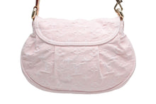 Load image into Gallery viewer, 極美品 LOUIS VUITTON ルイヴィトン サンセット ワンショルダーバッグ M13347 モノグラム デニム レザー ピンク ゴールド金具 中古 4b012490