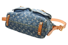 Load image into Gallery viewer, LOUIS VUITTON ルイヴィトン モノグラムデニム バギーPM ショルダーバッグ ワンショルダー M95049 インディゴブルー 美品 中古 4b012494