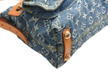 Load image into Gallery viewer, LOUIS VUITTON ルイヴィトン モノグラムデニム バギーPM ショルダーバッグ ワンショルダー M95049 インディゴブルー 美品 中古 4b012494