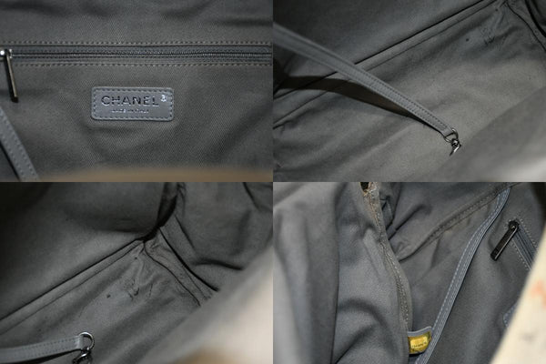 極美品 激レア シャネル CHANEL A92352 2014年コレクション グラフィティ ペイント リュック ベージュ アクト2 中古 4b012495