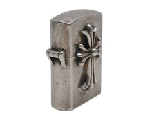 Load image into Gallery viewer, CHROME HEARTS クロムハーツ スモールCHクロス ジッポライター 重量134.6g シルバー925 2000/sterling刻印 美品 中古 4b012500
