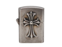 Load image into Gallery viewer, CHROME HEARTS クロムハーツ スモールCHクロス ジッポライター 重量134.6g シルバー925 2000/sterling刻印 美品 中古 4b012500