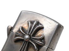 Load image into Gallery viewer, CHROME HEARTS クロムハーツ スモールCHクロス ジッポライター 重量134.6g シルバー925 2000/sterling刻印 美品 中古 4b012500