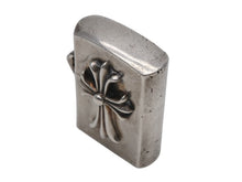 Load image into Gallery viewer, CHROME HEARTS クロムハーツ スモールCHクロス ジッポライター 重量134.6g シルバー925 2000/sterling刻印 美品 中古 4b012500
