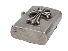 Load image into Gallery viewer, CHROME HEARTS クロムハーツ スモールCHクロス ジッポライター 重量134.6g シルバー925 2000/sterling刻印 美品 中古 4b012500