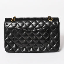 画像をギャラリービューアに読み込む, CHANEL シャネル マトラッセ25 Wフラップ Wチェーンショルダーバッグ 11番台 ココマーク ラムスキン ブラック ゴールド金具 美品 中古 4a005108