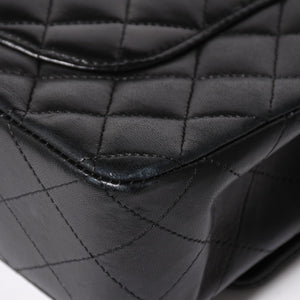 CHANEL Chanel Matelasse 25 W Flap W Chain Shoulder Bag No. 11 Coco Mark Lambskin Black Gold Hardware Good Condition Used 4a005108