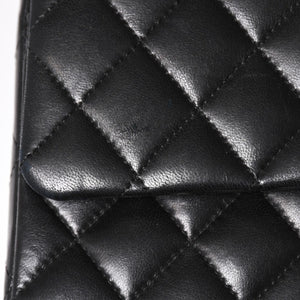 CHANEL Chanel Matelasse 25 W Flap W Chain Shoulder Bag No. 11 Coco Mark Lambskin Black Gold Hardware Good Condition Used 4a005108