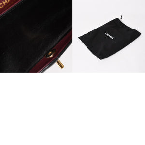 CHANEL Chanel Matelasse 25 W Flap W Chain Shoulder Bag No. 11 Coco Mark Lambskin Black Gold Hardware Good Condition Used 4a005108