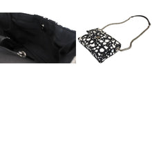 Load image into Gallery viewer, 極美品 CHANEL シャネル チェーンショルダーバッグ 21番台 ココマーク ツイード ペイント スプラッター ブラック シルバー金具 中古 4b012508