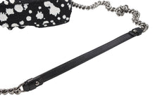 Load image into Gallery viewer, 極美品 CHANEL シャネル チェーンショルダーバッグ 21番台 ココマーク ツイード ペイント スプラッター ブラック シルバー金具 中古 4b012508