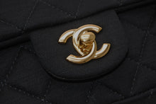 Load image into Gallery viewer, CHANEL シャネル ミニマトラッセ19 Sフラップ Sチェーンショルダーバッグ 19番台 ココマーク コットンジャージー ブラック 美品 中古 4b012512