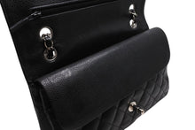 Load image into Gallery viewer, 極美品 CHANEL シャネル マトラッセ25 Wフラップ Wチェーンショルダーバッグ 15番台 ココマーク キャビアスキン ブラック 中古 4b012513