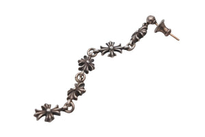 CHROME HEARTS クロムハーツ タイニーECHプラス5ドロップ ピアス 重量約4.5g 全長7.5cm シルバー925 美品 中古 4b012521