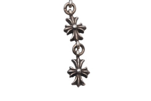 CHROME HEARTS クロムハーツ タイニーECHプラス5ドロップ ピアス 重量約4.5g 全長7.5cm シルバー925 美品 中古 4b012521