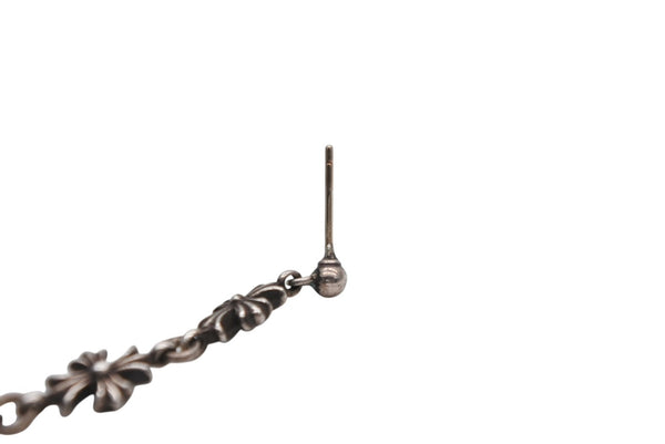CHROME HEARTS クロムハーツ タイニーECHプラス5ドロップ ピアス 重量約4.5g 全長7.5cm シルバー925 美品 中古 4b012521