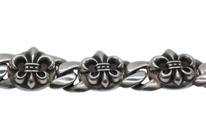 CHROME HEARTS クロムハーツ BS FLUER LINK 5LINK BSフレアリンク ブレスレット 5リンク 重量約104.1g シルバー925 美品 中古 4b012538