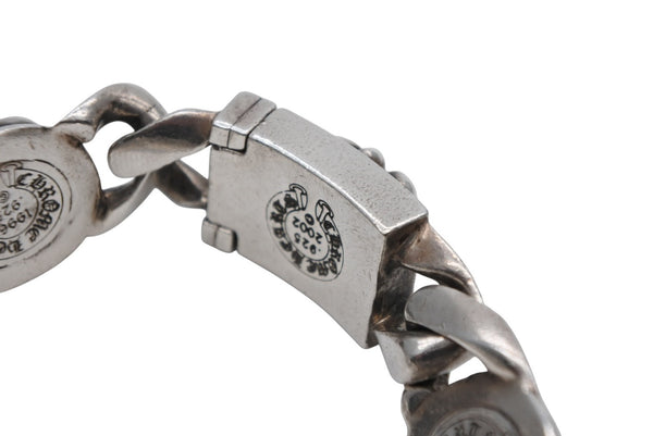 CHROME HEARTS クロムハーツ BS FLUER LINK 5LINK BSフレアリンク ブレスレット 5リンク 重量約104.1g シルバー925 美品 中古 4b012538