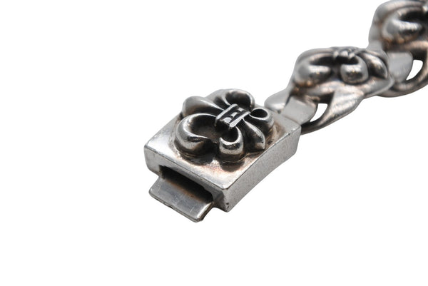 CHROME HEARTS クロムハーツ BS FLUER LINK 5LINK BSフレアリンク ブレスレット 5リンク 重量約104.1g シルバー925 美品 中古 4b012538