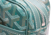 Load image into Gallery viewer, 未使用 GOYARD ゴヤール カップヴェールPM ショルダーバッグ グリーン PVC レザー シルバー金具 中古 4b012544