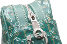 Load image into Gallery viewer, 未使用 GOYARD ゴヤール カップヴェールPM ショルダーバッグ グリーン PVC レザー シルバー金具 中古 4b012544
