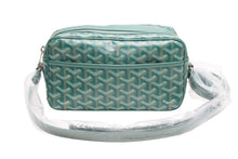 Load image into Gallery viewer, 未使用 GOYARD ゴヤール カップヴェールPM ショルダーバッグ グリーン PVC レザー シルバー金具 中古 4b012544