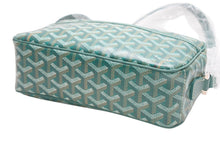 Load image into Gallery viewer, 未使用 GOYARD ゴヤール カップヴェールPM ショルダーバッグ グリーン PVC レザー シルバー金具 中古 4b012544