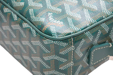 Load image into Gallery viewer, 未使用 GOYARD ゴヤール カップヴェールPM ショルダーバッグ グリーン PVC レザー シルバー金具 中古 4b012544