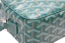 Load image into Gallery viewer, 未使用 GOYARD ゴヤール カップヴェールPM ショルダーバッグ グリーン PVC レザー シルバー金具 中古 4b012544