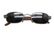 Load image into Gallery viewer, CARTIER カルティエ サングラス アイウェア サイズ51□22 140 ウッドテンプル シルバー ブラウン 美品 中古 4b012547