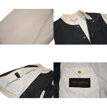 Load image into Gallery viewer, LOUIS VUITTON ルイヴィトン バーシティジャケット スタジャン RM101M MQLJ03K1T サイズ52 ラムスキン エンボスロゴ 美品 中古 4b012551