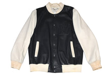 Load image into Gallery viewer, LOUIS VUITTON ルイヴィトン バーシティジャケット スタジャン RM101M MQLJ03K1T サイズ52 ラムスキン エンボスロゴ 美品 中古 4b012551